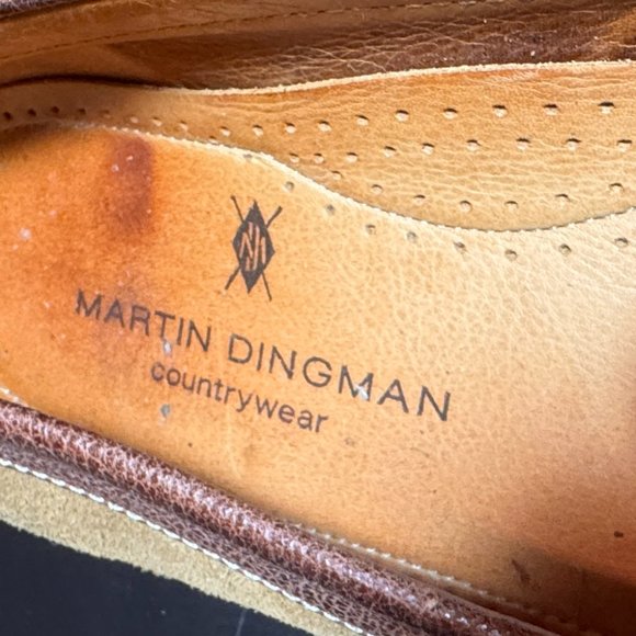 Martin Dingman size 9 suede/leather countrywear slipon driving loafers - Picture 4 of 13